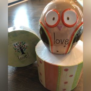 Ceramic Owl Bank